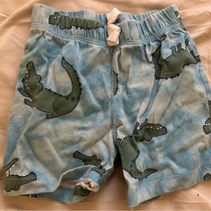 Child of Mine Blue Alligator Print Shorts